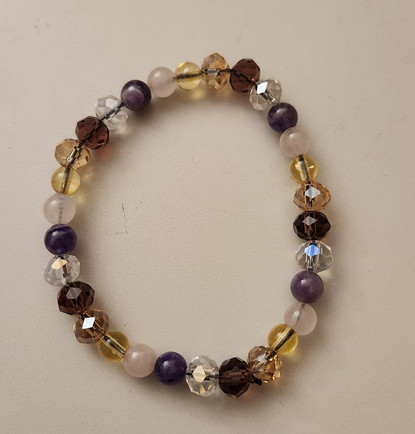 Amethyst, Rose Quartz, and Citrine