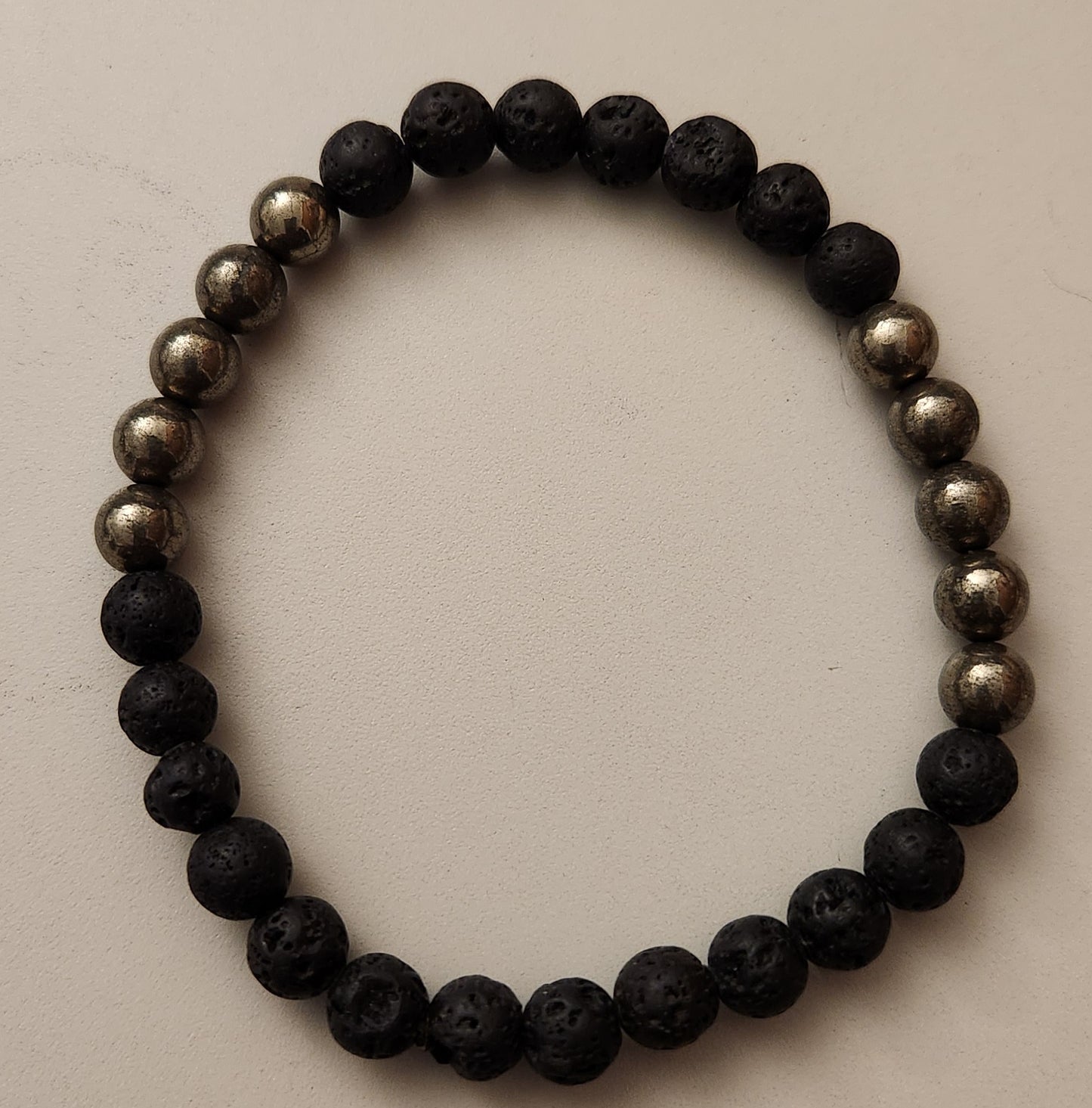 Pyrite and Lava Stone