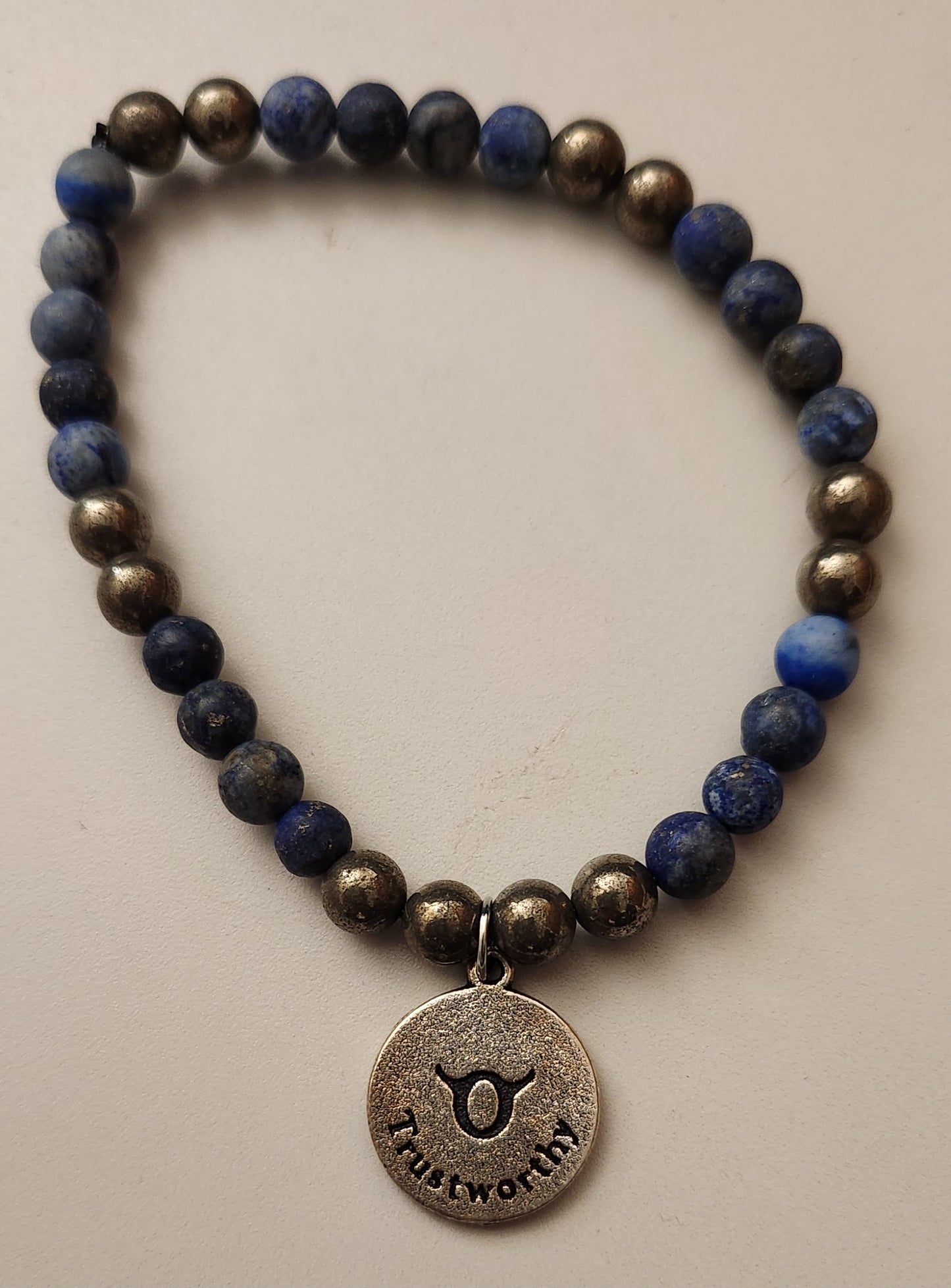 Matte Lapis Lazuli and Pyrite