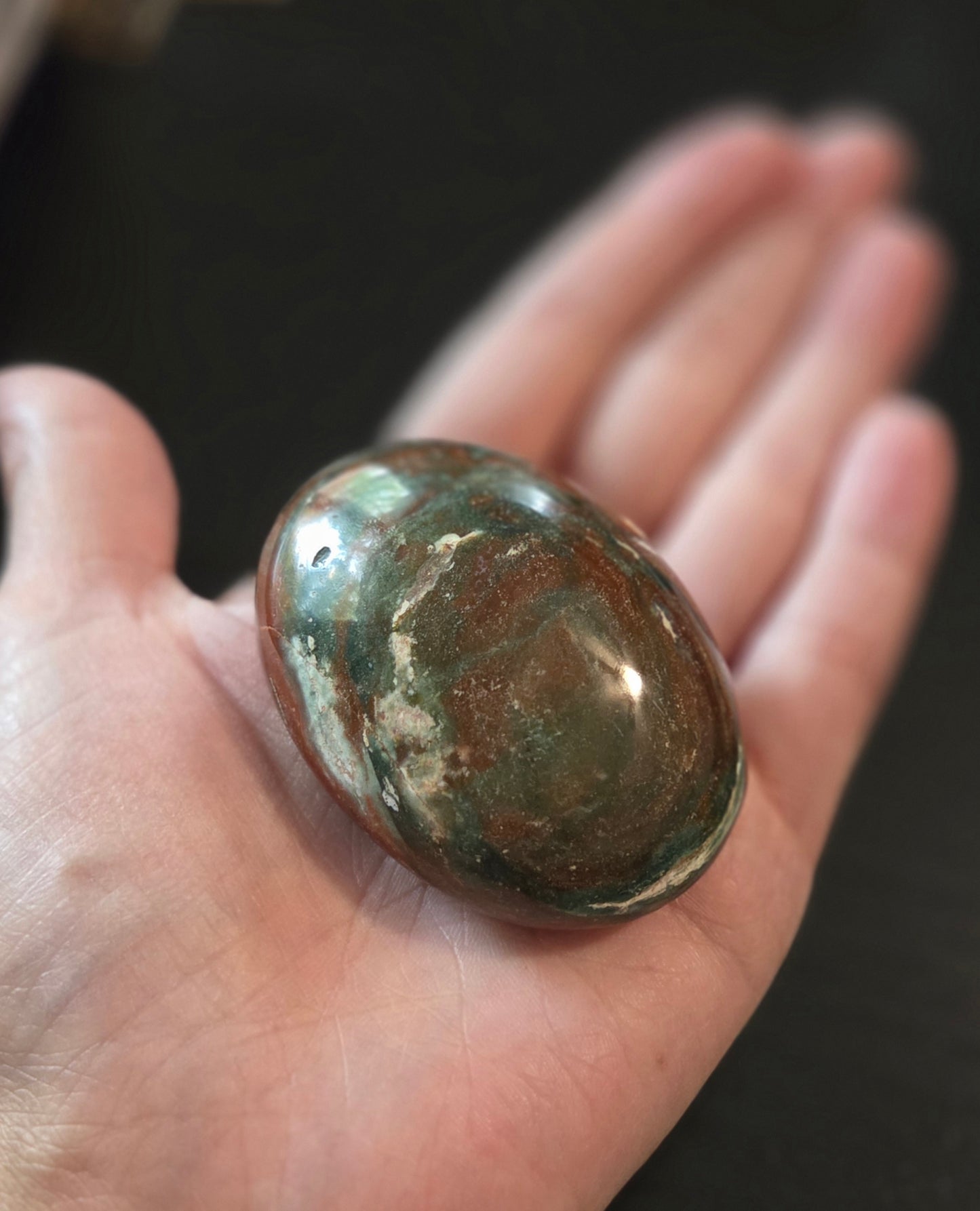 Ocean Jasper palm stone