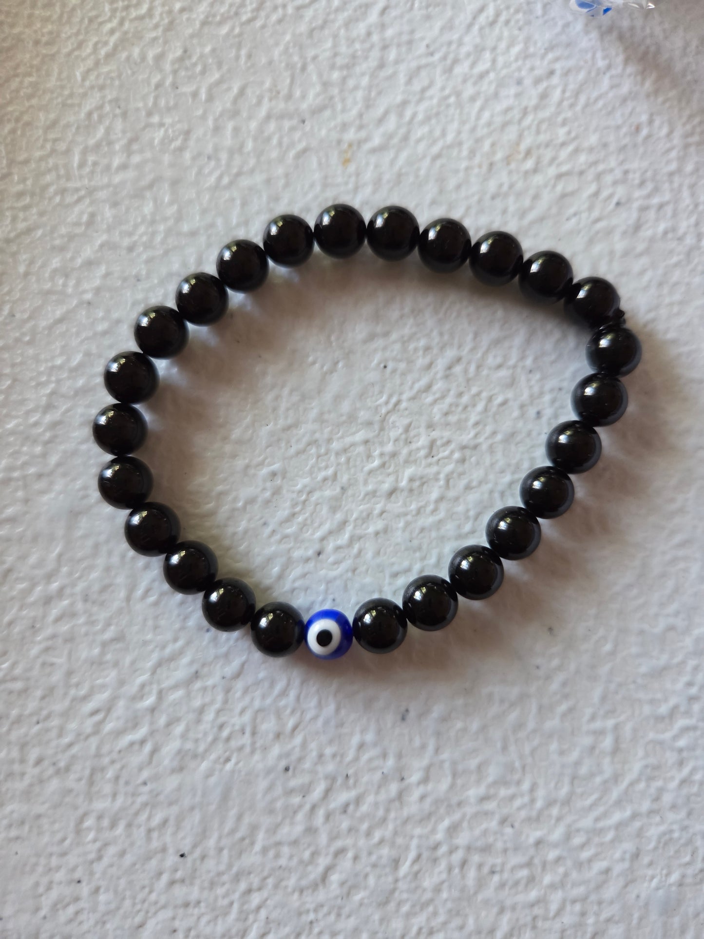 Black Obsidian with evil eye