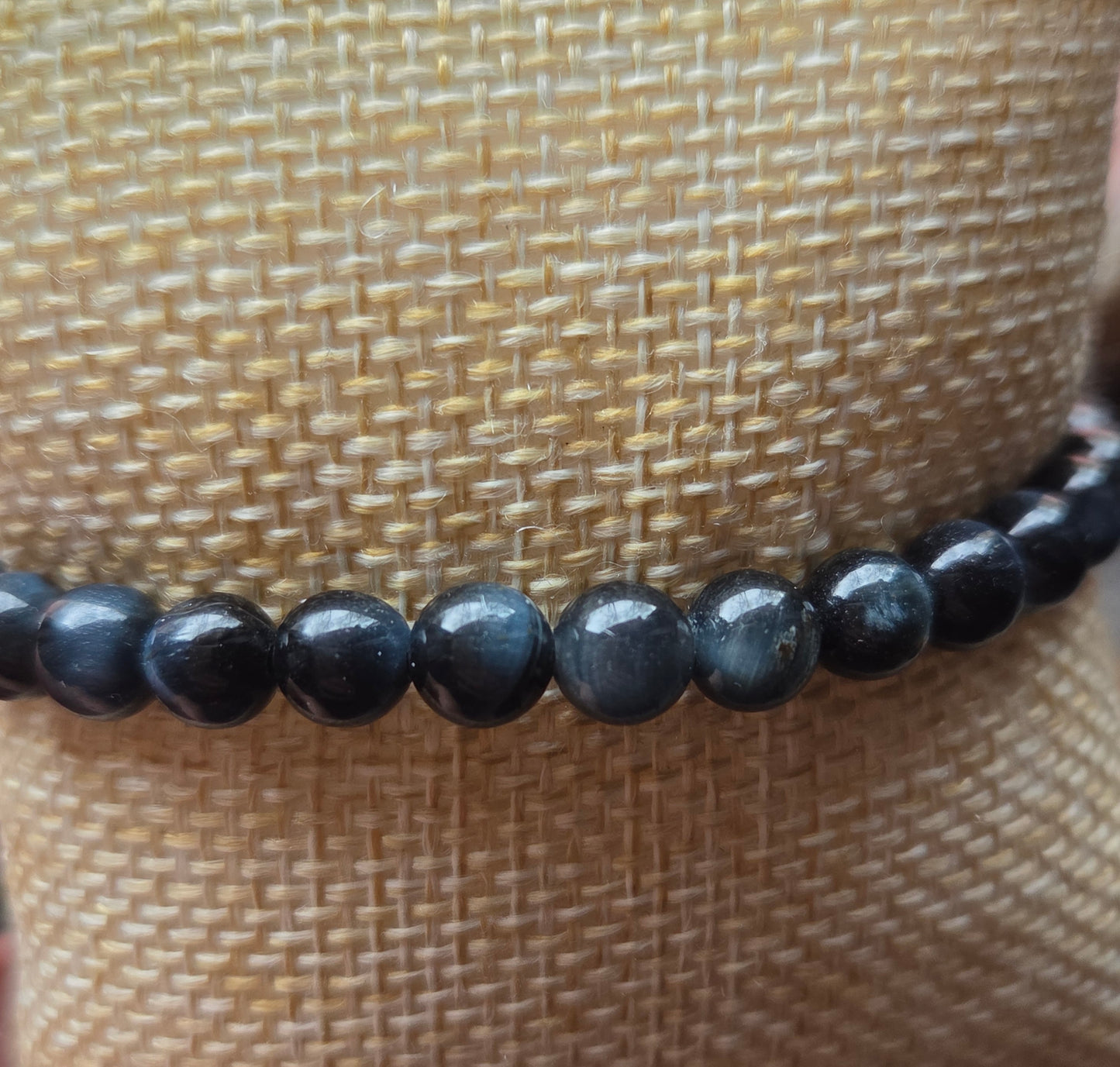 Blue Tigers Eye stretch bracelet