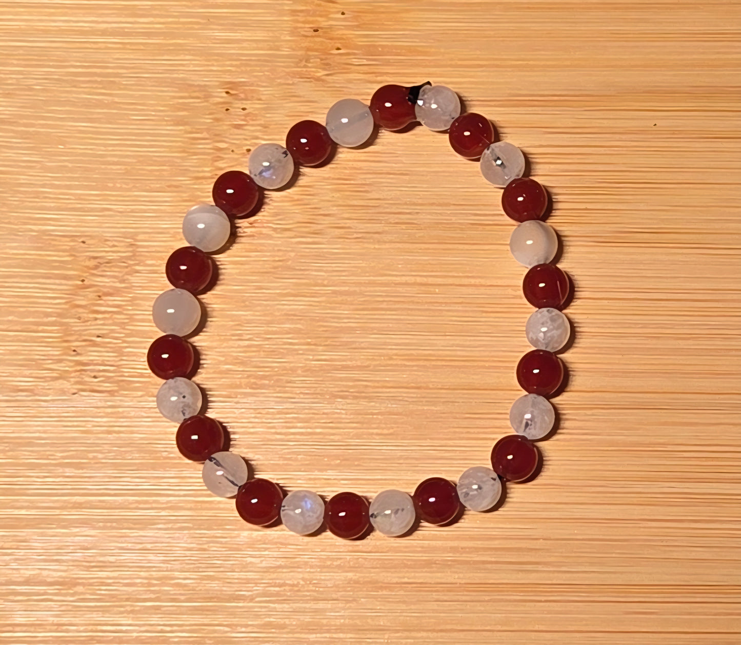 Carnelian and Moonstone bracelet