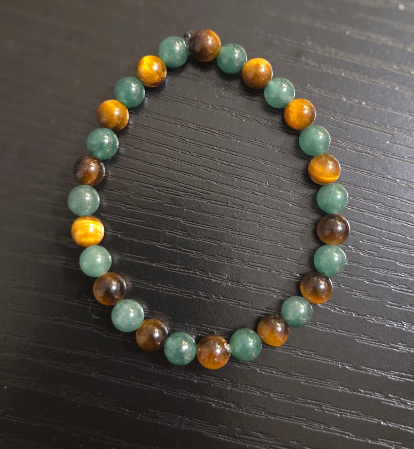 Money 💰 bracelet with Tigers Eye and Green Aventurine