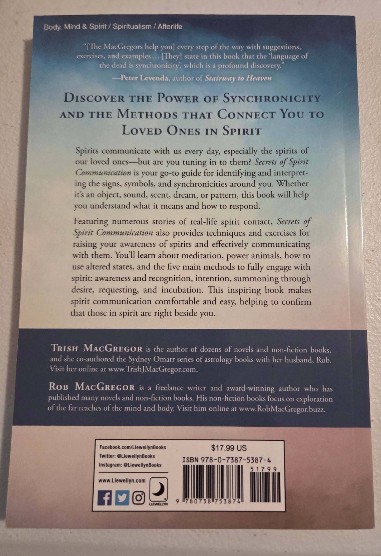 Secrets of Spirit Communication book (New)