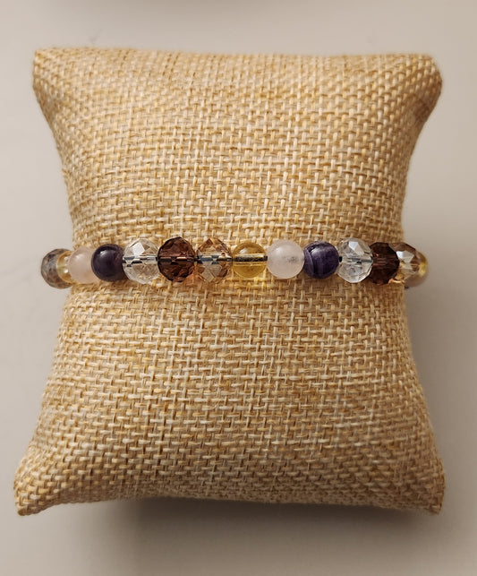 Amethyst, Rose Quartz, and Citrine