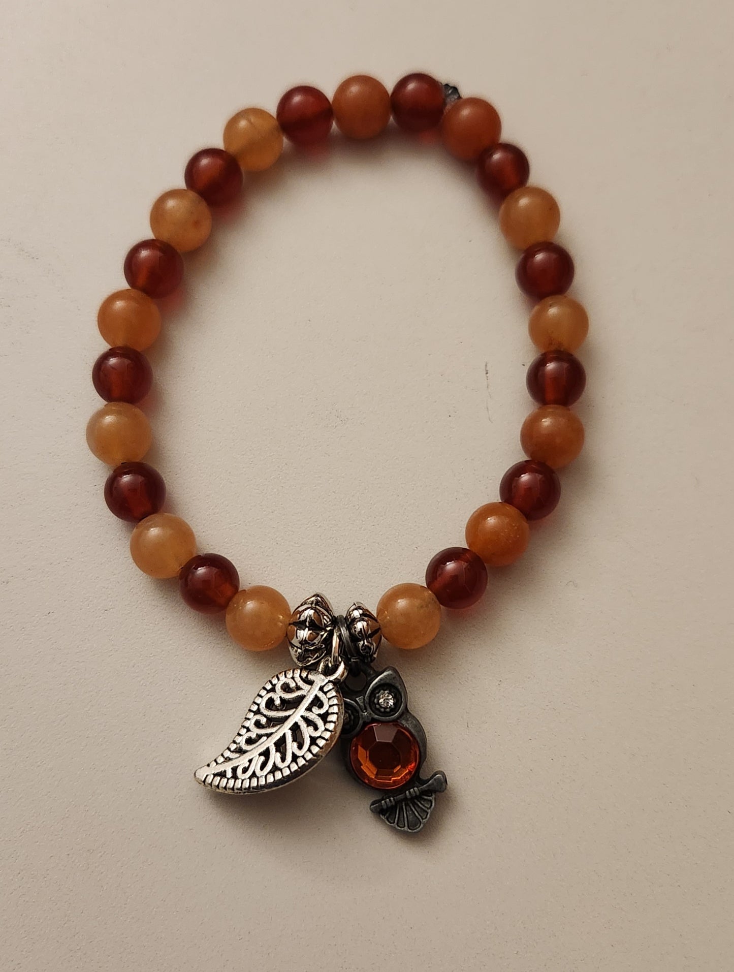 Carnelian and Peach Moonstone