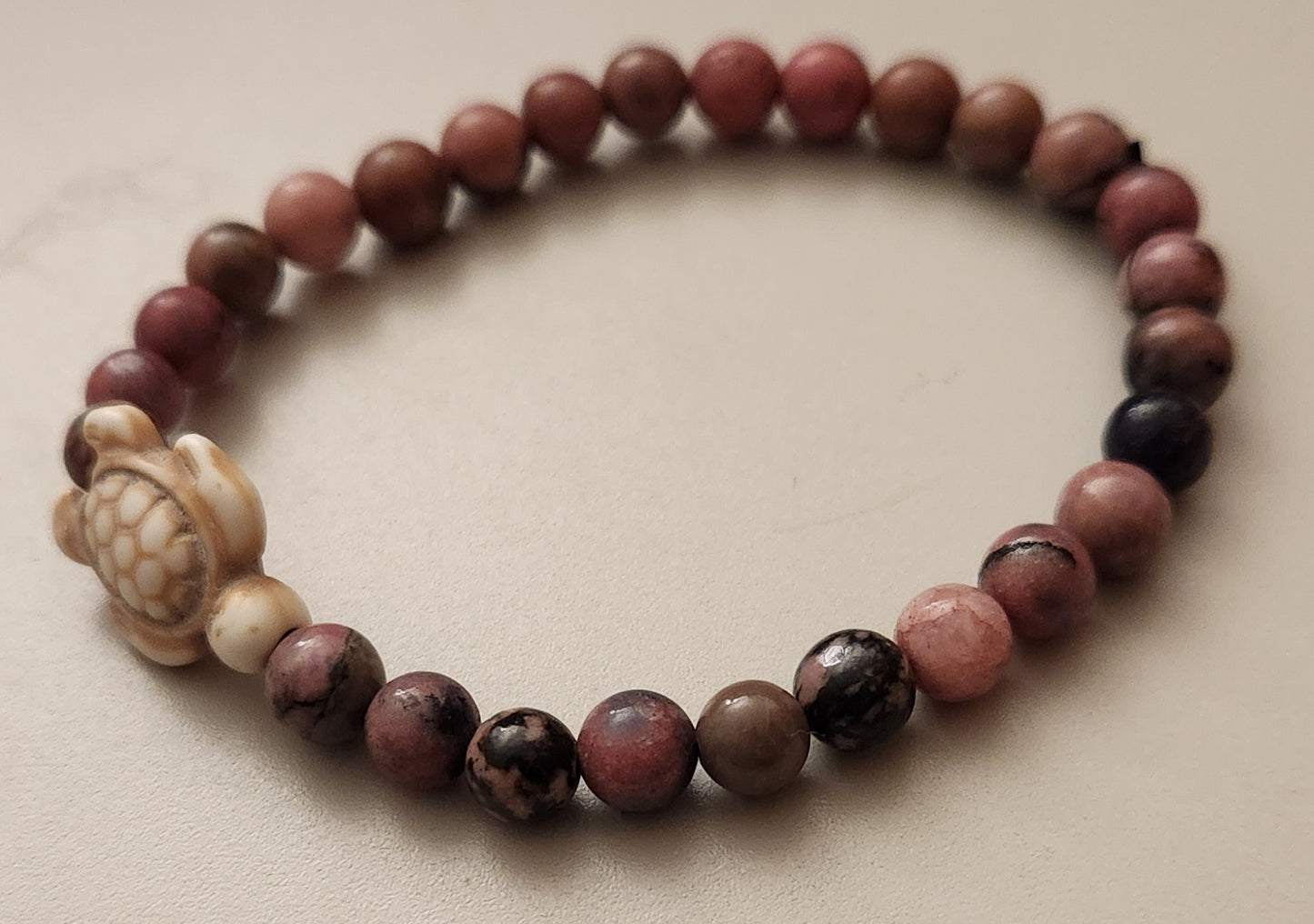 Rhodonite with Turtle