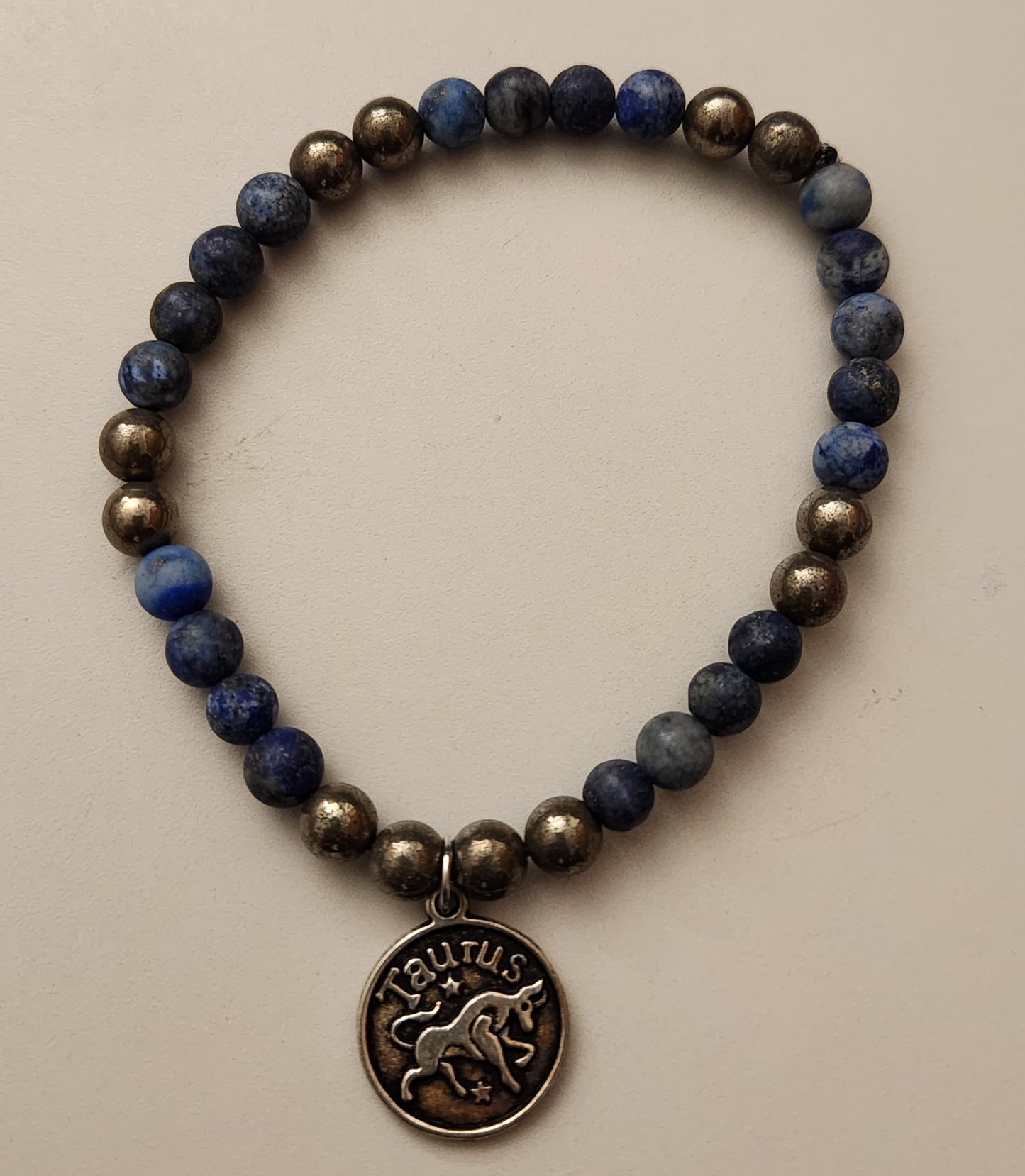 Matte Lapis Lazuli and Pyrite