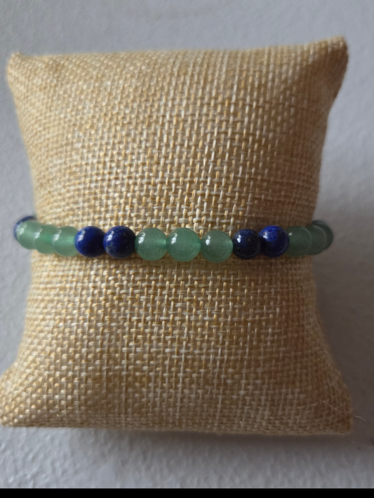 Green Aventurine and Lapis Lazuli