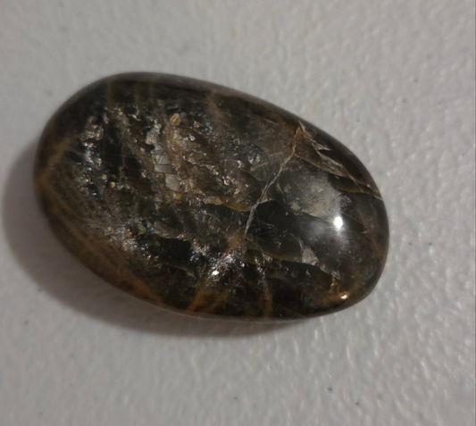 Medium Black Moonstone palm stone
