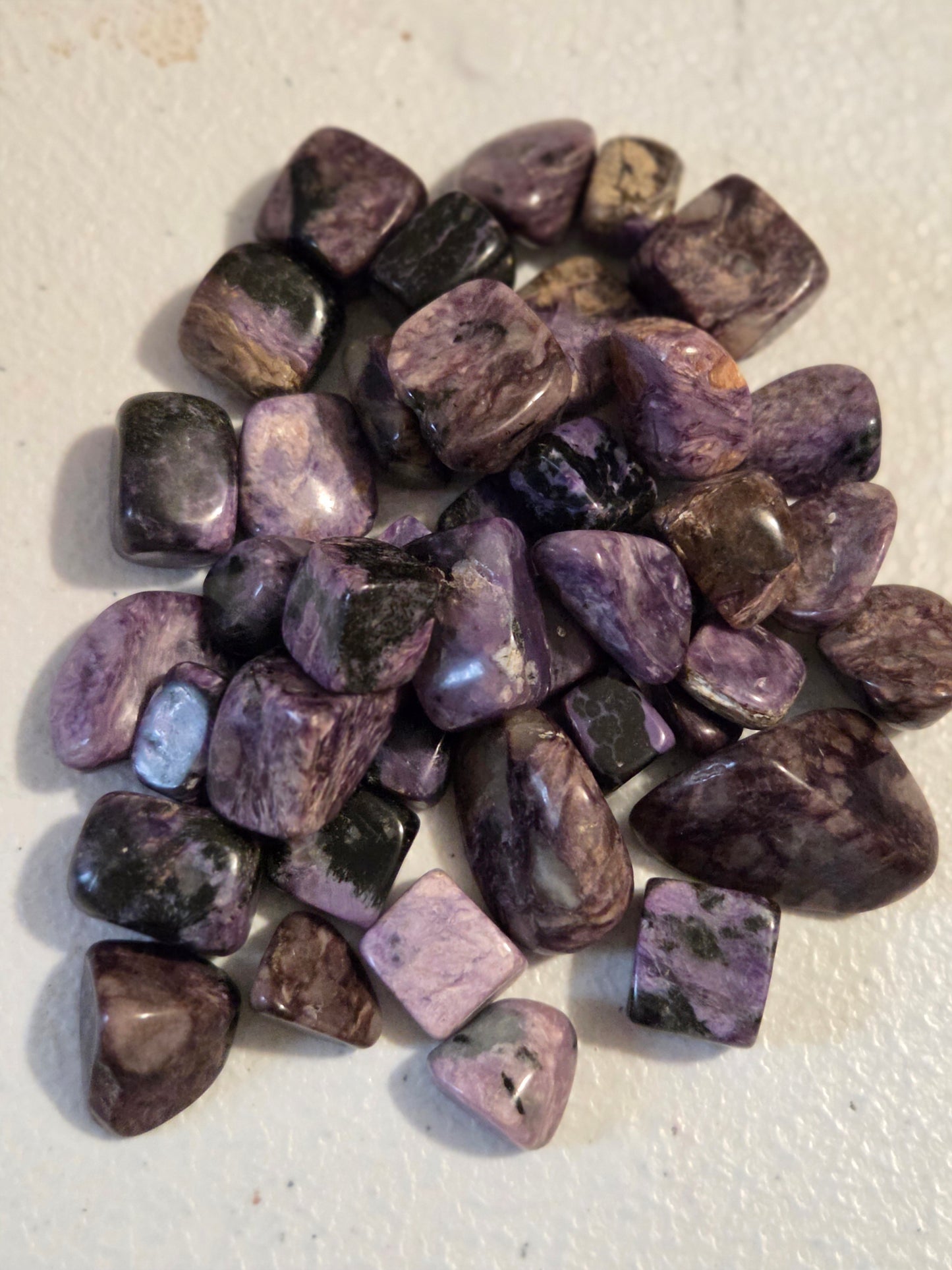 Charoite small Tumbles (price per piece)
