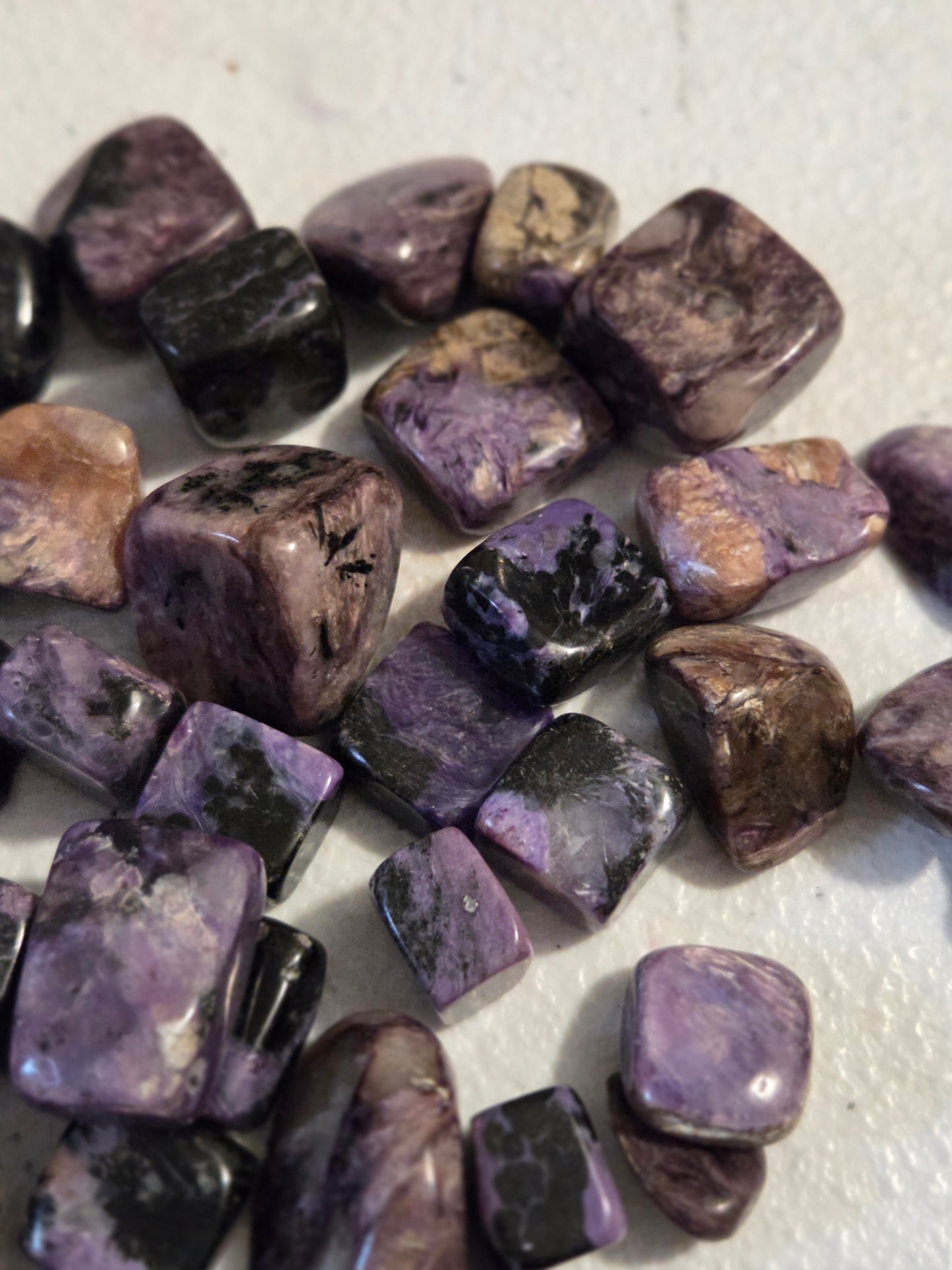 Charoite small Tumbles (price per piece)