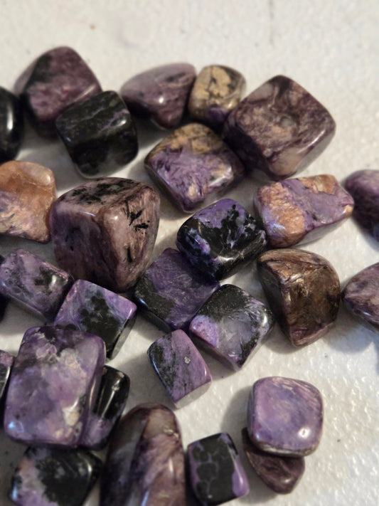 Charoite small Tumbles (price per piece)