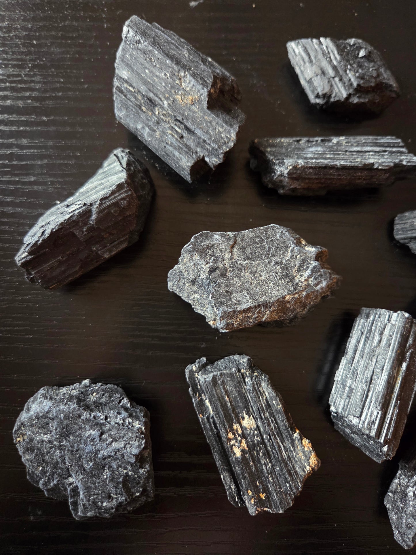 Black Tourmaline Rough pieces- price per piece (intuitive pick)