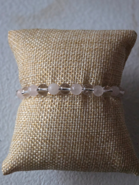 Clear Quartz and Rose Quartz