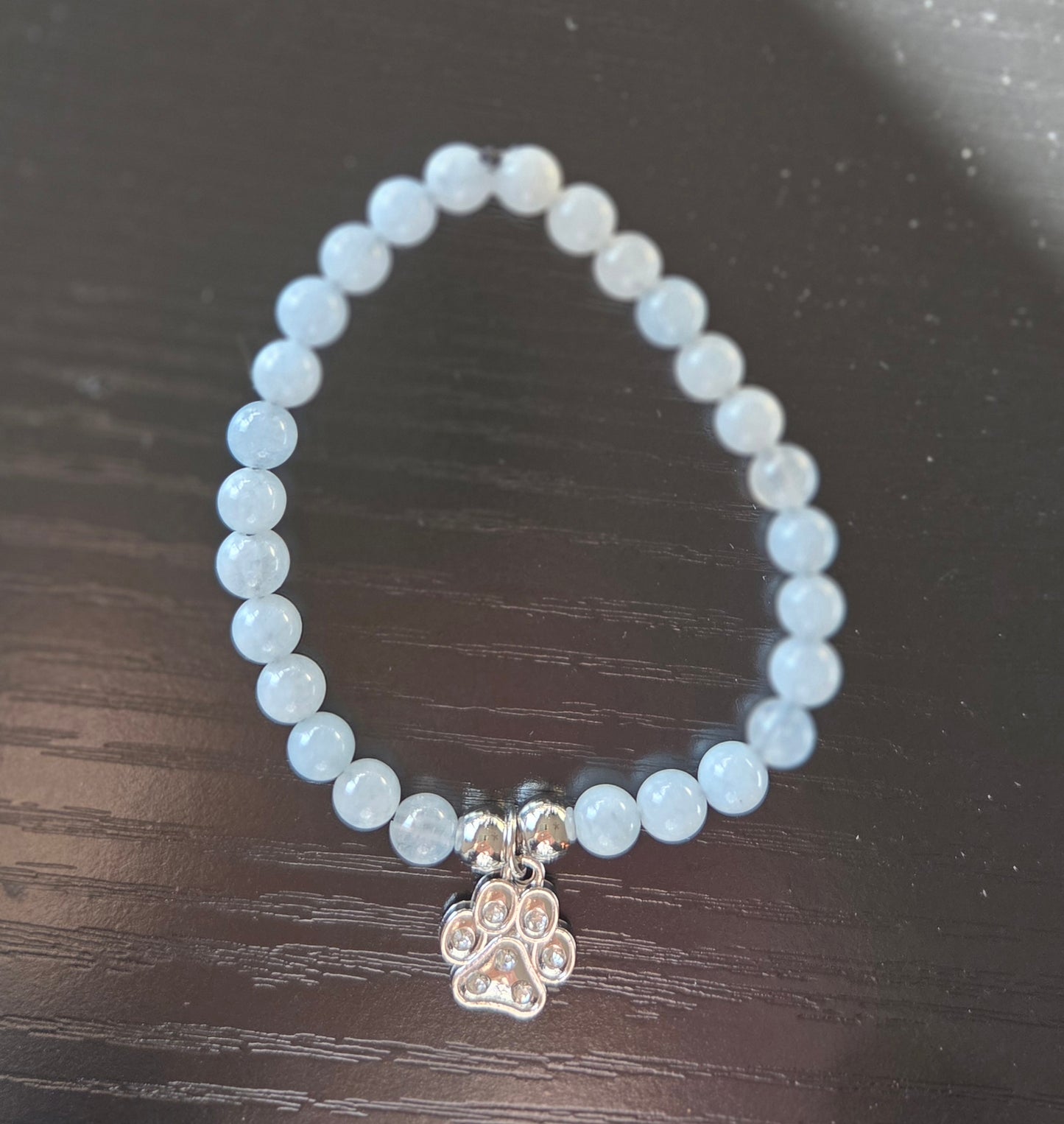 Larimar with paw charm