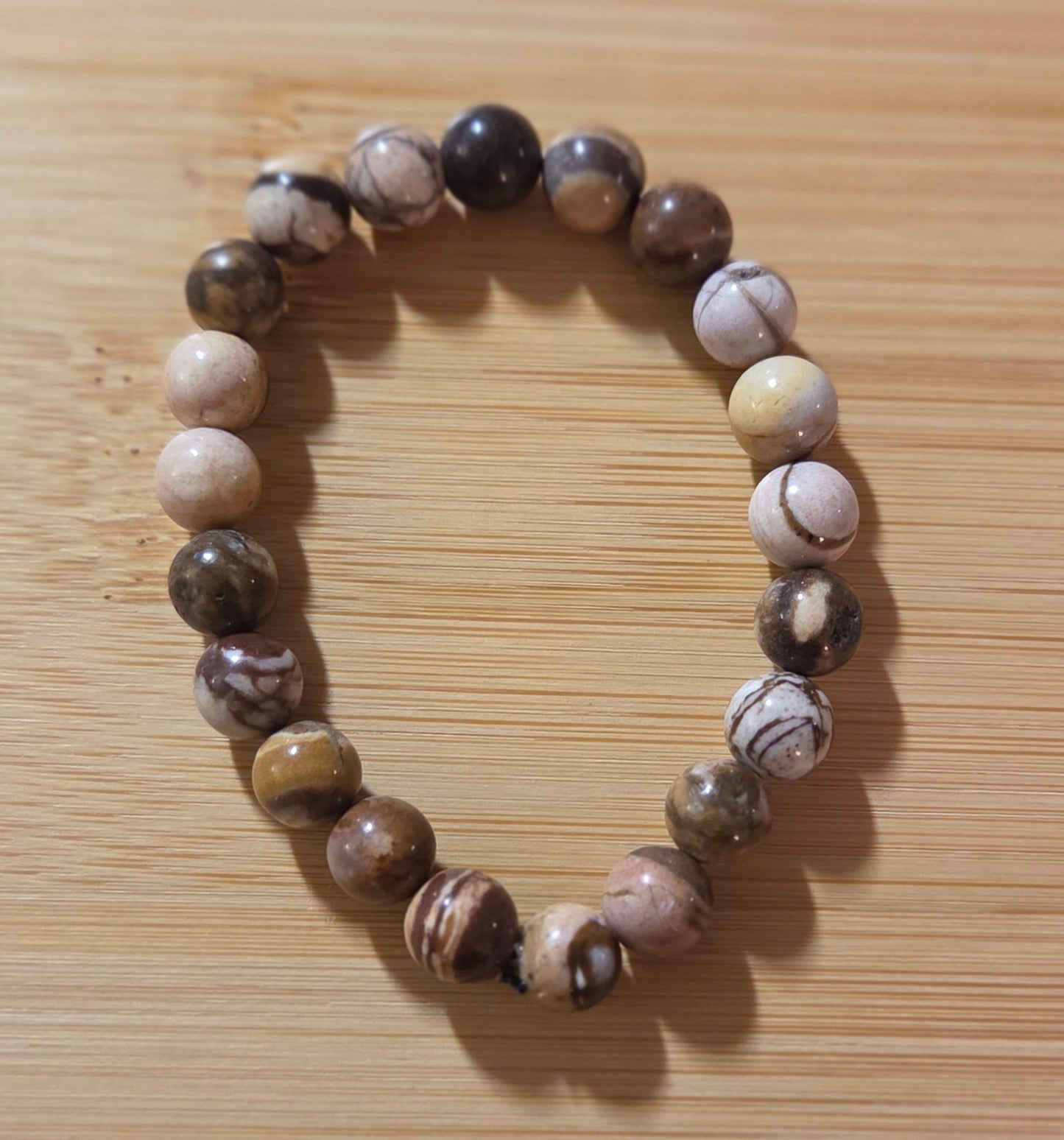 Zebra Jasper 8mm bracelet
