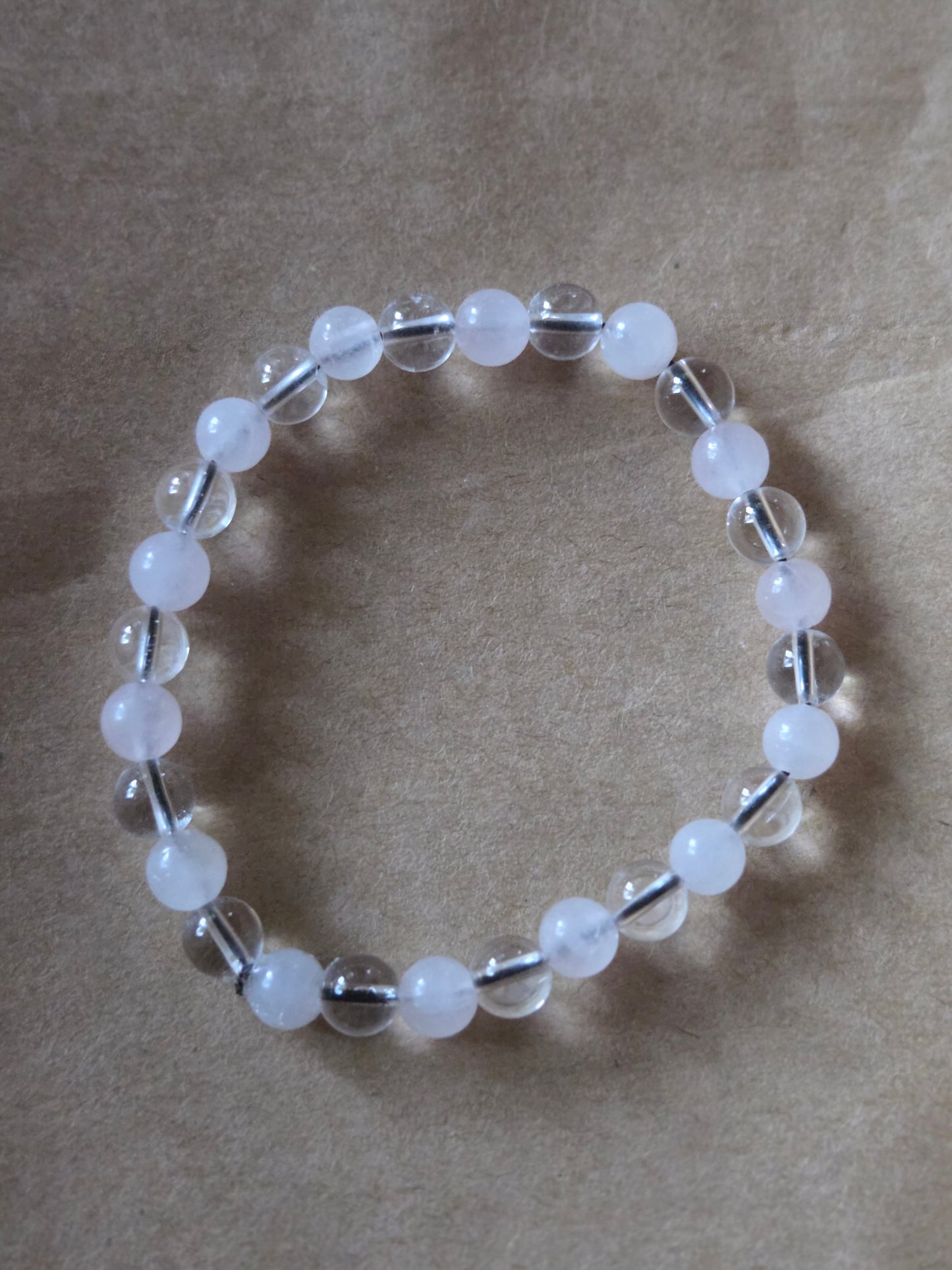 Clear Quartz and Rose Quartz