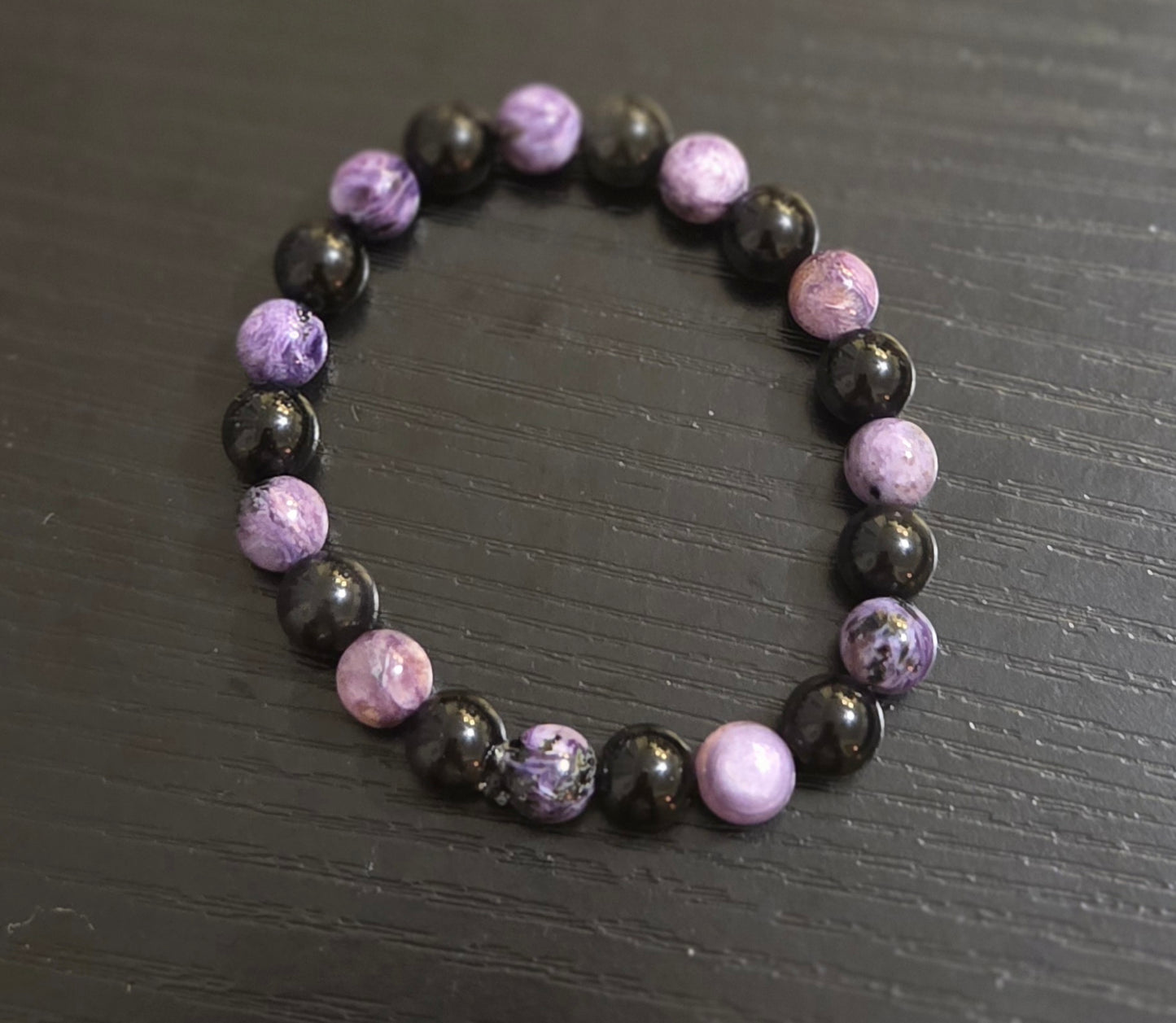 Charoite and Gold sheen Obsidian