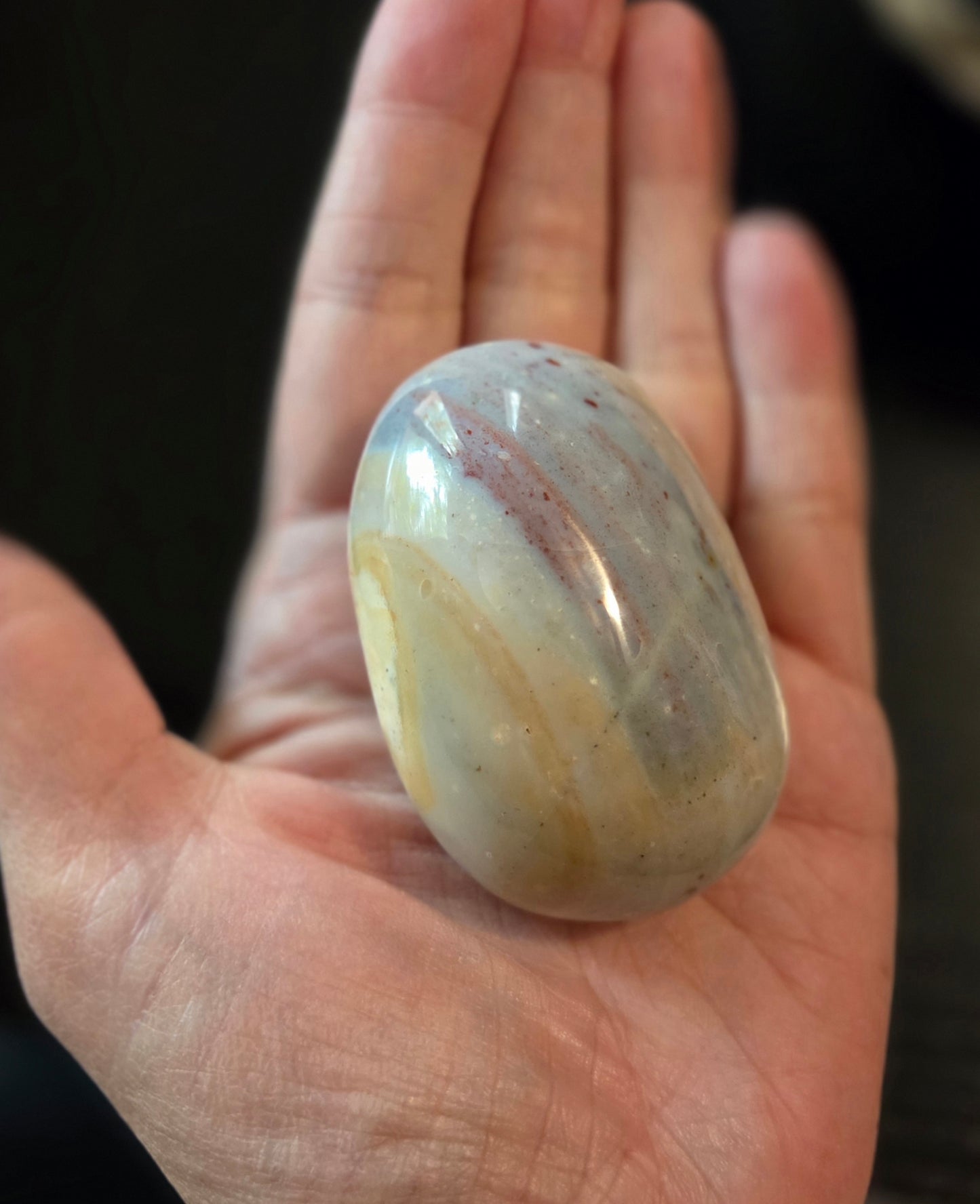 Ocean Jasper palm stone