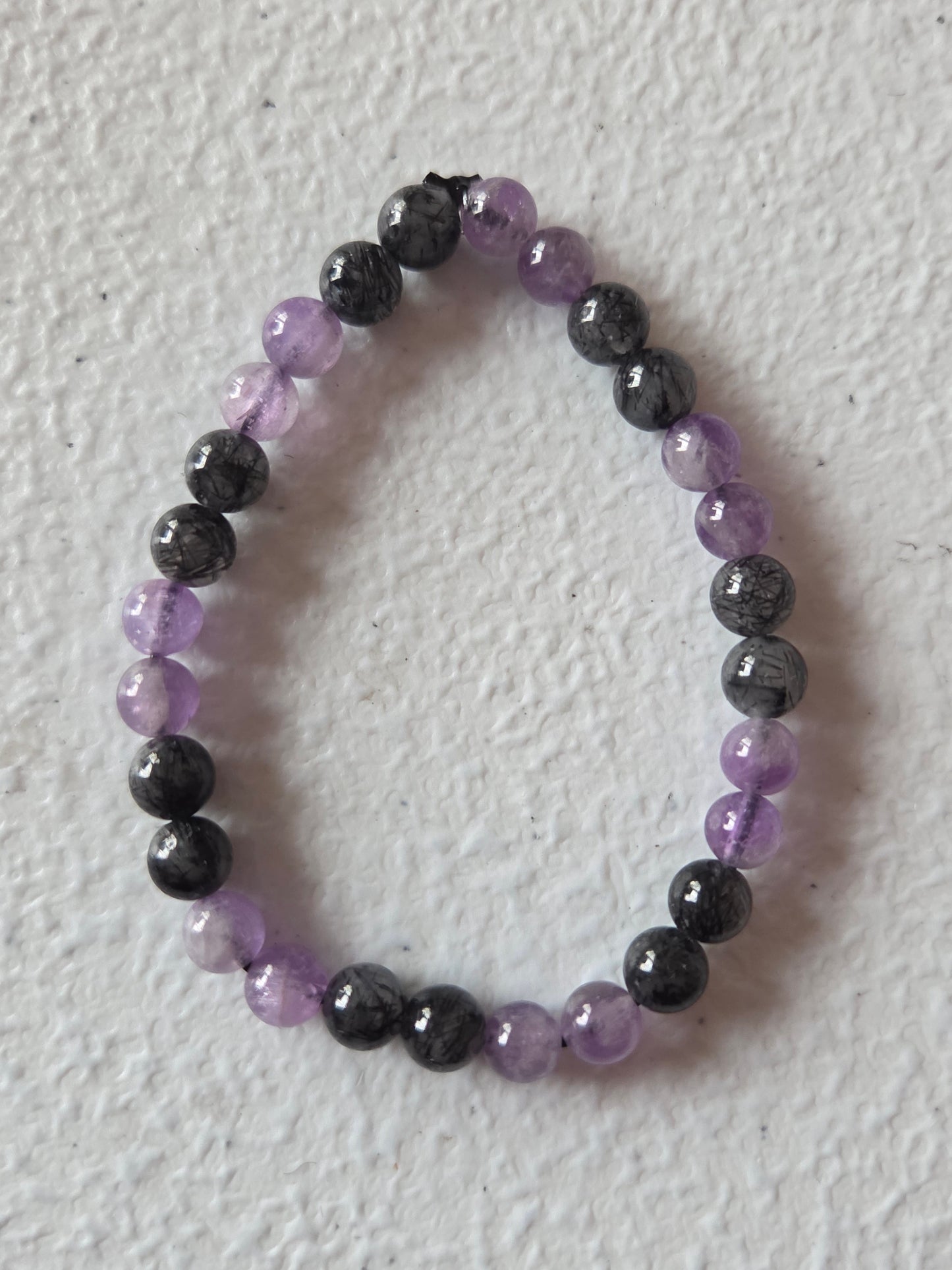 Amethyst and Black Tourmaline Rutilated Quartz