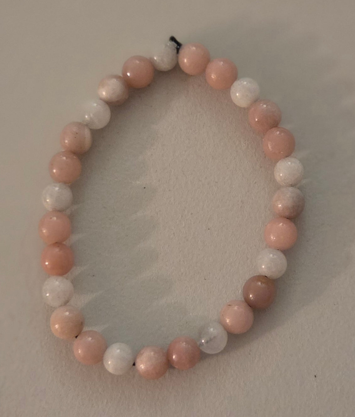 Pink Opal and Moonstone bracelet