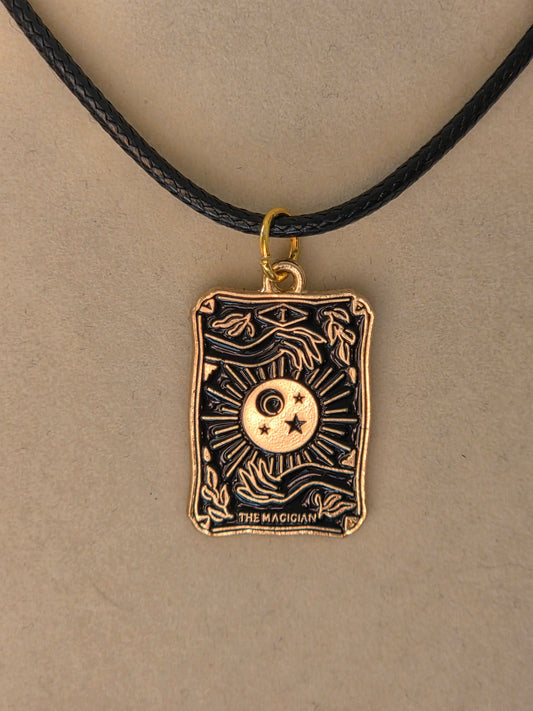 The Magician Tarot Card charm necklace