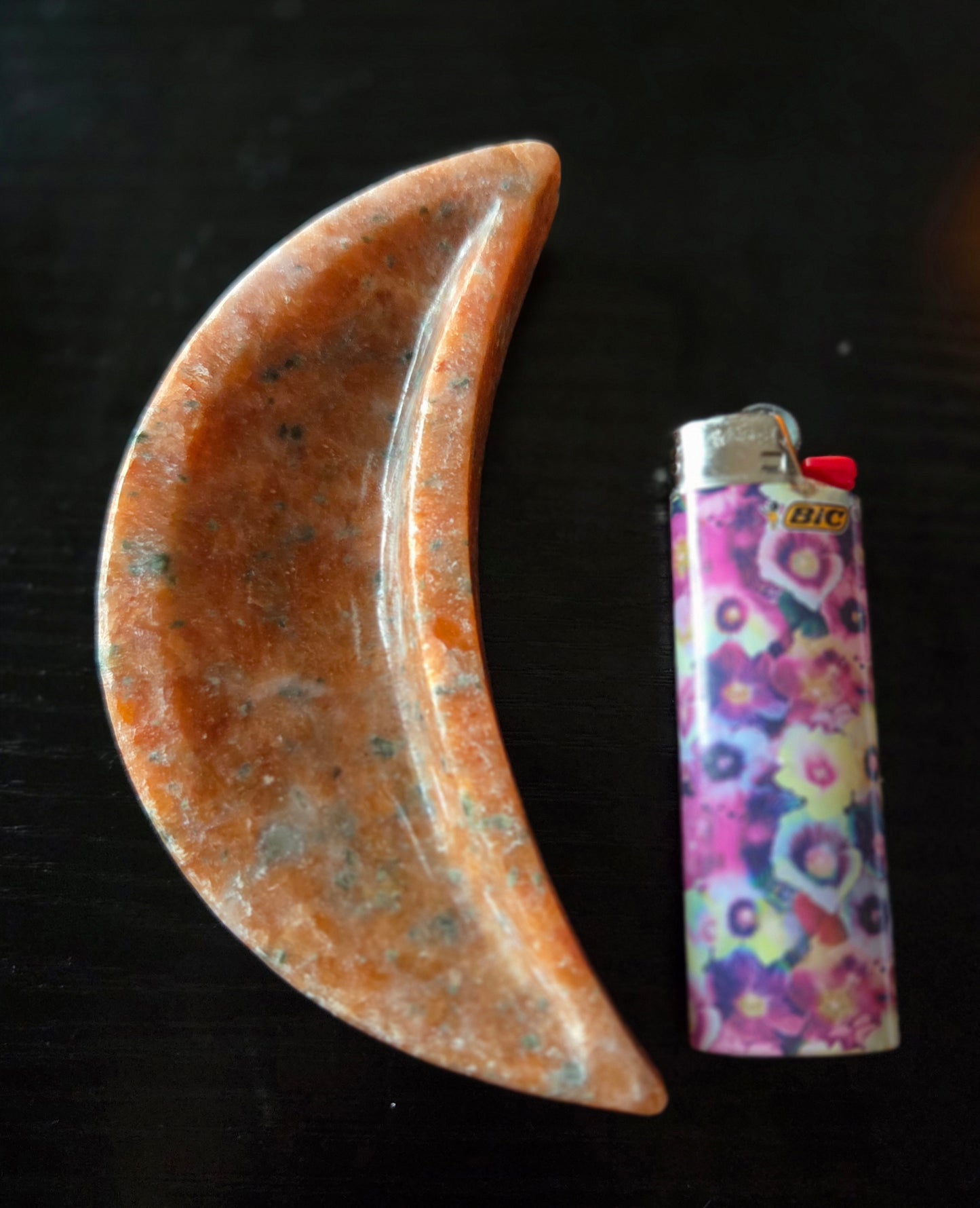 Sunstone Crescent Moon dish - stones not included