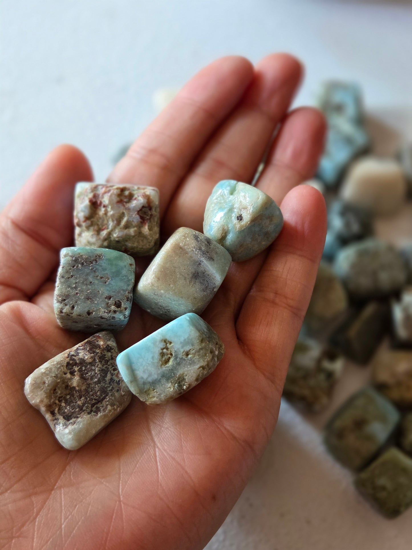 Larimar Tumbles- per piece
