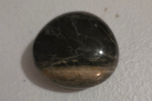 Medium Black Moonstone palm stone