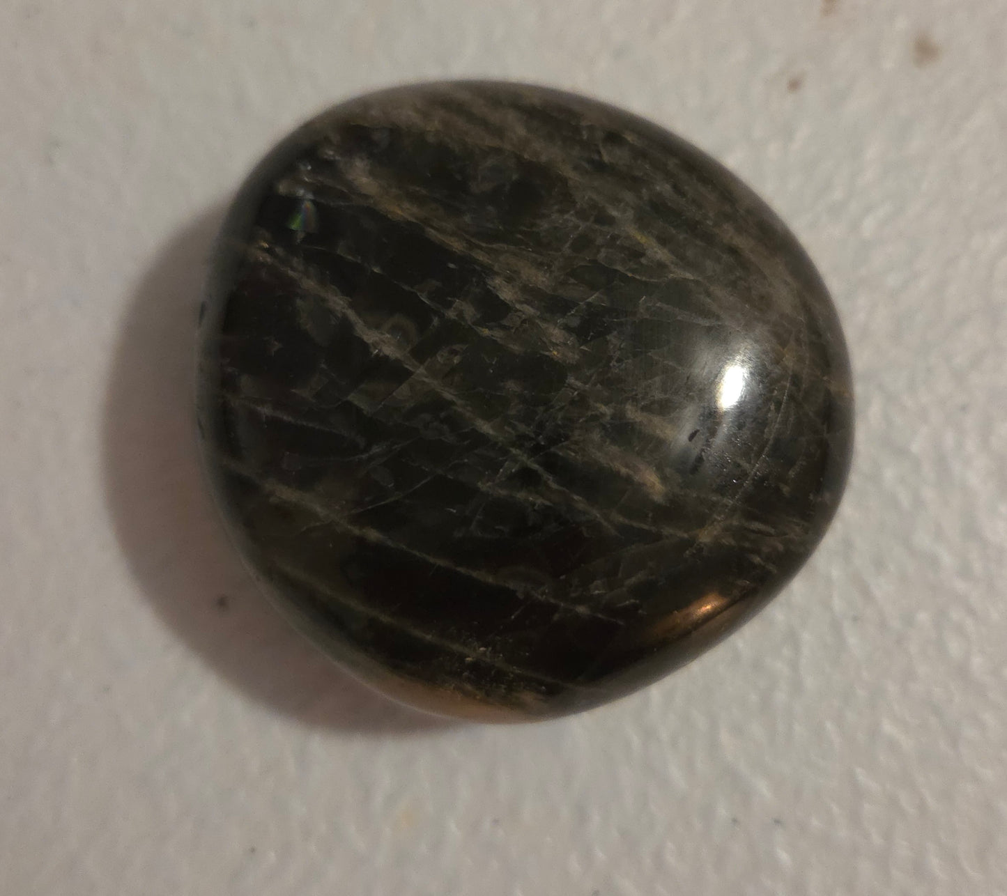 Medium Black Moonstone palm stone