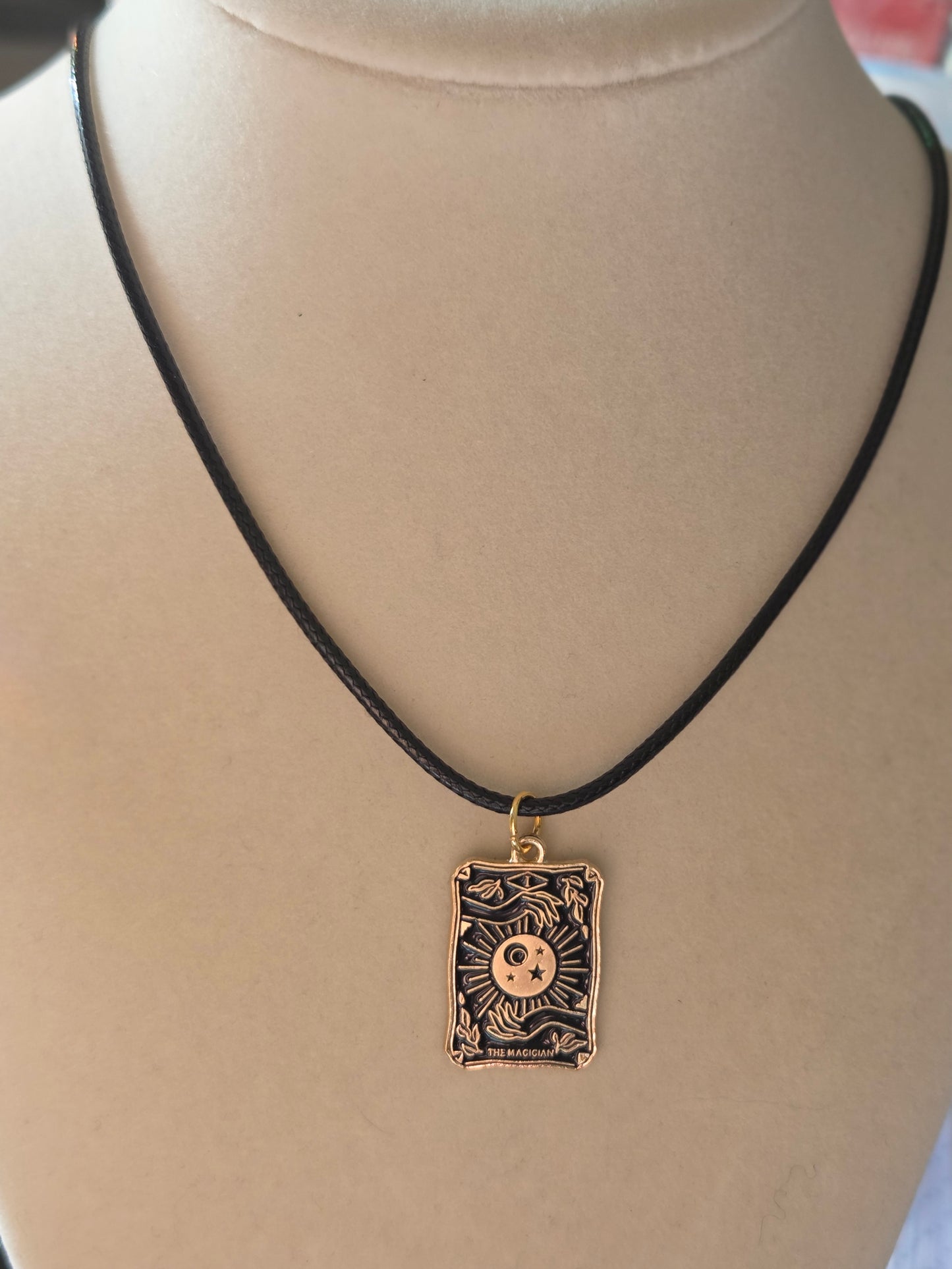 The Magician Tarot Card charm necklace