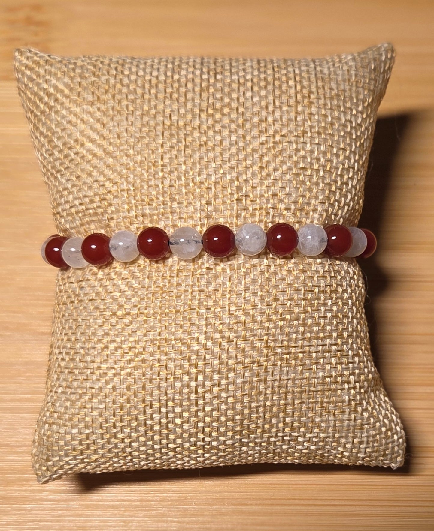 Carnelian and Moonstone bracelet