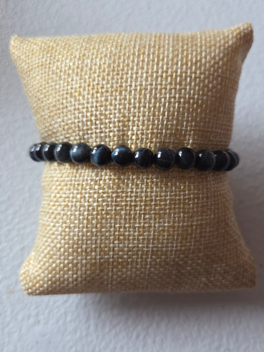 Blue Tigers Eye stretch bracelet