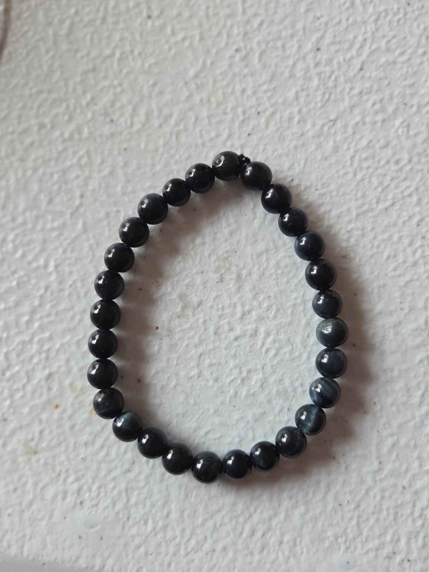 Blue Tigers Eye stretch bracelet